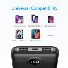 Заредете изображение във визуализатора на галерията – Power Bank VEGER VEGER L10 - 10 000mAh LCD black (W1105)
