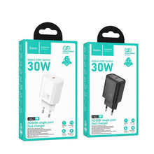 Заредете изображение във визуализатора на галерията – HOCO wall charger Type C PD QC 30W N62 black
