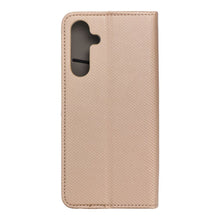 Заредете изображение във визуализатора на галерията – Калъф тип книга SMART за SAMSUNG M16 златист
