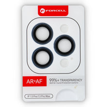 Заредете изображение във визуализатора на галерията – Forcell Premium Camera Lens Стъклен протектор за iPhone 13 Pro / 13 Pro Max Sierra Син
