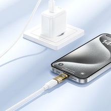 Заредете изображение във визуализатора на галерията – Adapter USB C to Lightning Hoco UA36D transparent gold
