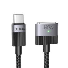 Заредете изображение във визуализатора на галерията – Cable USB C to Mag3 Hoco 5A 140W magnetic 1,8 m U141 black

