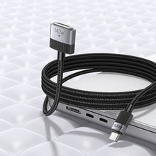 Заредете изображение във визуализатора на галерията – Cable USB C to Mag3 Hoco 5A 140W magnetic 1,8 m U141 black
