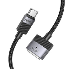 Заредете изображение във визуализатора на галерията – Cable USB C to Mag3 Hoco 5A 140W magnetic 1,8 m U141 black
