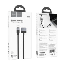 Заредете изображение във визуализатора на галерията – Cable USB C to Mag3 Hoco 5A 140W magnetic 1,8 m U141 black
