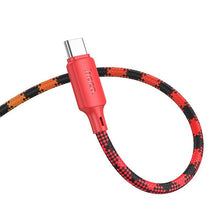 Заредете изображение във визуализатора на галерията – Кабел USB C към USB C Hoco 3A 60W 1 m X116 gradient червен
