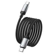 Заредете изображение във визуализатора на галерията – Кабел USB C към USB C Hoco 3A 60W 1 m X117 черен
