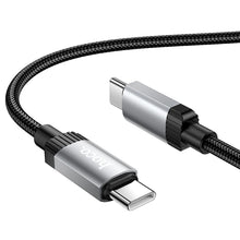Заредете изображение във визуализатора на галерията – Кабел USB C към USB C Hoco 3A 60W 1 m X117 черен
