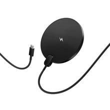 Заредете изображение във визуализатора на галерията – Wireless charger Hoco CW62 15W with cable USB C and digital display black
