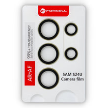 Заредете изображение във визуализатора на галерията – Forcell Premium Camera Lens Стъклен протектор за Samsung Galaxy S24 Ultra Жълт
