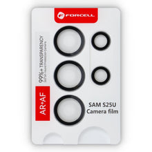 Заредете изображение във визуализатора на галерията – Forcell Premium Camera Lens Стъклен протектор за Samsung Galaxy S25 Ultra Титанов Бял Сребрист

