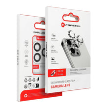 Заредете изображение във визуализатора на галерията – Forcell Premium Camera Lens Стъклен протектор за Samsung Galaxy S25 Ultra Титанов Jet Черен
