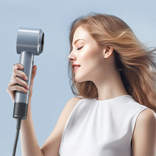 Заредете изображение във визуализатора на галерията – Negative ion magnetic hair dryer Hoc DAR01 white
