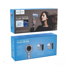 Заредете изображение във визуализатора на галерията – Negative ion magnetic hair dryer Hoc DAR01 white
