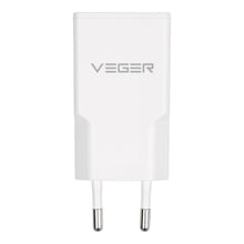 Заредете изображение във визуализатора на галерията – VEGER wall charger USB A + USB C QC PD 30W 30W1A1C white

