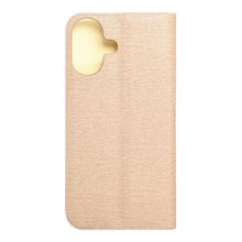 Заредете изображение във визуализатора на галерията – Калъф тип книга LUNA Gold за IPHONE 17 gold
