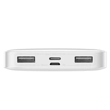Заредете изображение във визуализатора на галерията – Baseus Bipow powerbank with display 10000mAh 15W white (Overseas Edition) + USB-A - Micro USB 0.25m cable white (PPBD050002)
