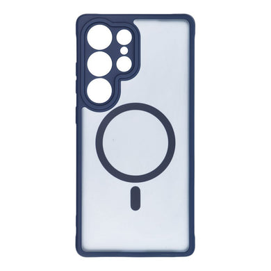 Гръб FULL MATTE MAG COVER съвместим с MagSafe за SAMSUNG S25 син