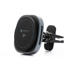 Заредете изображение във визуализатора на галерията – FORCELL F-GRIP Air Mag (F-07) magnetic car holder for air vent with wireless charging compatible with MagSafe Qi2 15W grey
