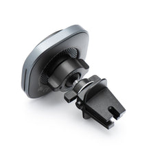 Заредете изображение във визуализатора на галерията – FORCELL F-GRIP Air Mag (F-07) magnetic car holder for air vent with wireless charging compatible with MagSafe Qi2 15W grey

