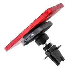 Заредете изображение във визуализатора на галерията – FORCELL F-GRIP Air Mag (F-07) magnetic car holder for air vent with wireless charging compatible with MagSafe Qi2 15W grey
