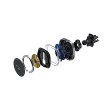 Заредете изображение във визуализатора на галерията – FORCELL F-GRIP Air Mag (F-07) magnetic car holder for air vent with wireless charging compatible with MagSafe Qi2 15W grey
