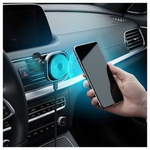 Заредете изображение във визуализатора на галерията – FORCELL F-GRIP Air Mag (F-07) magnetic car holder for air vent with wireless charging compatible with MagSafe Qi2 15W grey
