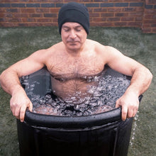 Заредете изображение във визуализатора на галерията – Foldable portable inflatable bathtub 80 x 79 cm black
