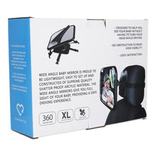 Заредете изображение във визуализатора на галерията – Baby rear view mirror BY-360 black
