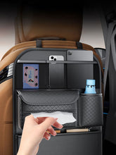 Заредете изображение във визуализатора на галерията – Car organizer for front seats with compartments D03 black
