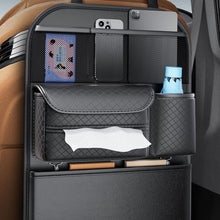 Заредете изображение във визуализатора на галерията – Car organizer for front seats with compartments D03 black
