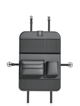 Заредете изображение във визуализатора на галерията – Foldable Car organizer for front seats with compartments D03-B black
