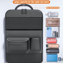 Заредете изображение във визуализатора на галерията – Foldable Car organizer for front seats with compartments D03-B black

