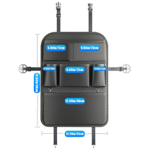 Заредете изображение във визуализатора на галерията – Car organizer for front seats with compartments NAPPA black
