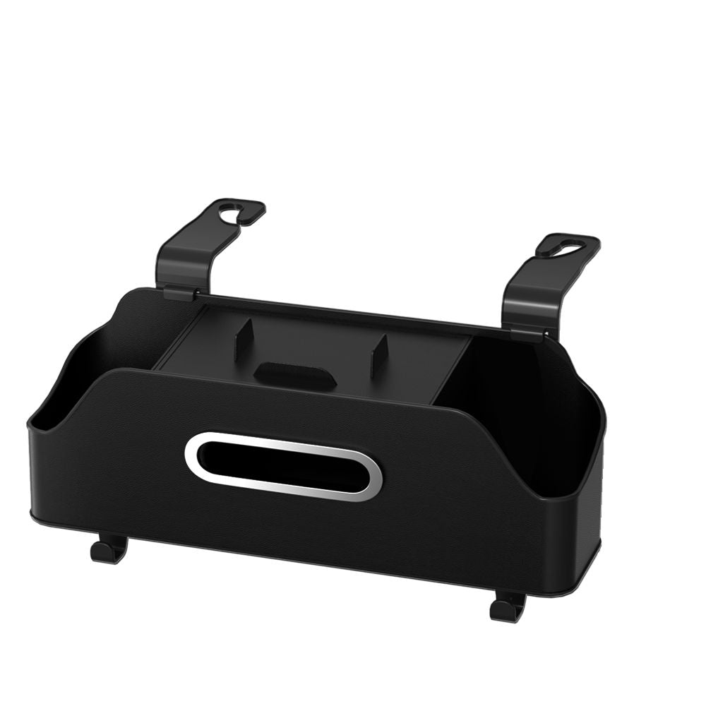 Car organizer for front seats with compartments OXFORD black