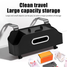 Заредете изображение във визуализатора на галерията – Car organizer for front seats with compartments OXFORD black
