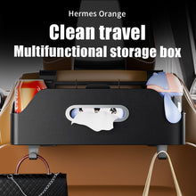 Заредете изображение във визуализатора на галерията – Car organizer for front seats with compartments OXFORD black
