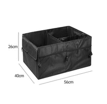 Заредете изображение във визуализатора на галерията – Foldable car boot storage container (Oxford material) black
