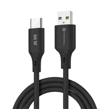 Заредете изображение във визуализатора на галерията – FORCELL F-ENERGY C342 cable USB A to Type C QC4.0 3A 66W Silicone 1 m black
