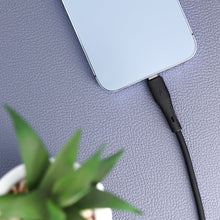 Заредете изображение във визуализатора на галерията – FORCELL F-ENERGY C343 cable USB A to Lightning 2,4A 12W Silicone 1 m black
