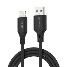 Заредете изображение във визуализатора на галерията – FORCELL F-ENERGY C343 cable USB A to Lightning 2,4A 12W Silicone 1 m black
