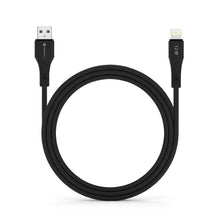 Заредете изображение във визуализатора на галерията – FORCELL F-ENERGY C343 cable USB A to Lightning 2,4A 12W Silicone 1 m black
