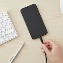 Заредете изображение във визуализатора на галерията – FORCELL F-ENERGY C343 cable USB A to Lightning 2,4A 12W Silicone 1 m black
