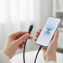 Заредете изображение във визуализатора на галерията – FORCELL F-ENERGY C344 cable Type C to Type C QC4.0 PD 3A 60W Silicone 1 m black
