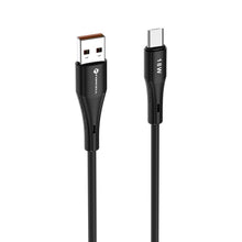 Заредете изображение във визуализатора на галерията – FORCELL F-ENERGY C341 cable USB A to Micro USB QC3.0 2,4A 18W Silicone 1 m black
