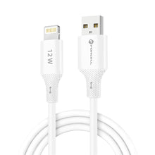 Заредете изображение във визуализатора на галерията – FORCELL F-ENERGY C343 cable USB A to Lightning 2,4A 12W Silicone 1 m white
