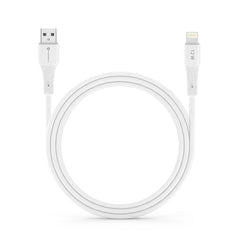 Силиконов кабел USB A към Lightning Forcell F-Energy 2,4A 12W 1 m C343 - бял