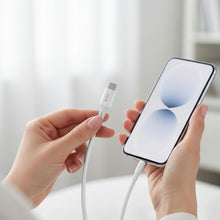 Заредете изображение във визуализатора на галерията – FORCELL F-ENERGY C344 cable Type C to Type C QC4.0 PD 3A 60W Silicone 1 m white
