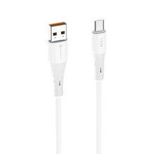 Заредете изображение във визуализатора на галерията – FORCELL F-ENERGY C341 cable USB A to Micro USB QC3.0 2,4A 18W Silicone 1 m white
