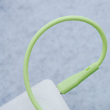 Заредете изображение във визуализатора на галерията – FORCELL F-ENERGY C343 cable USB A to Lightning 2,4A 12W Silicone 1 m green
